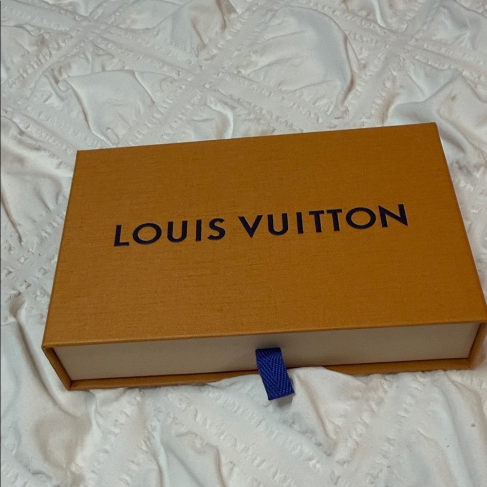 Louis Vuitton Saffron Box with Indigo Tab